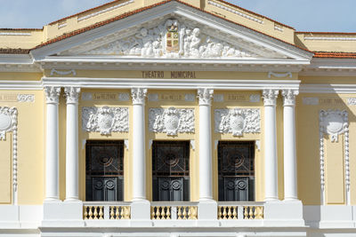 Low angle view of historical building