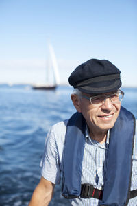 Senior man at sea