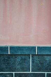 Pink coloured wall