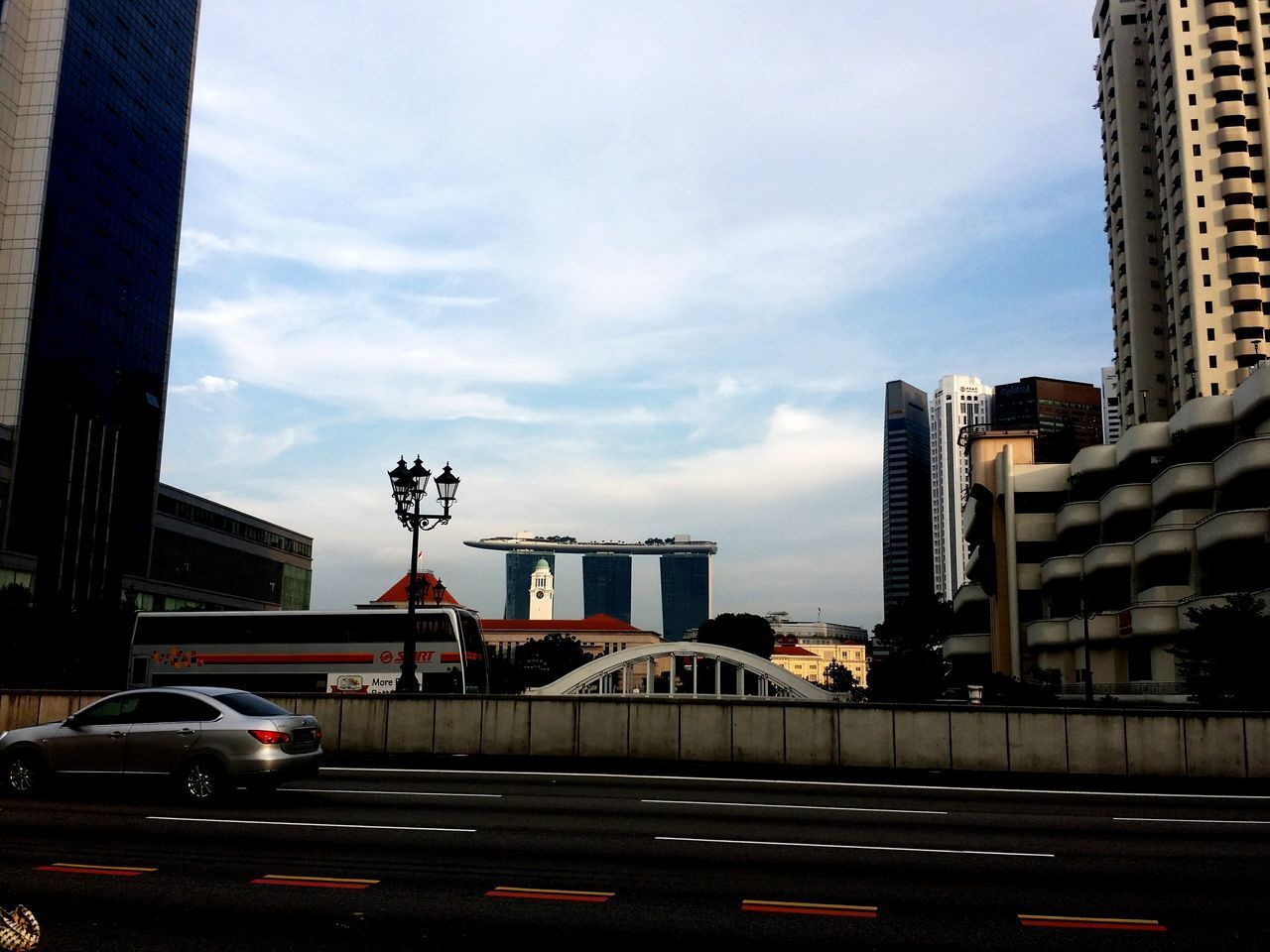 ROAD AGAINST SKY IN CITY