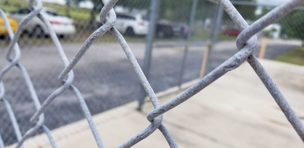 Close-up of chainlink fence