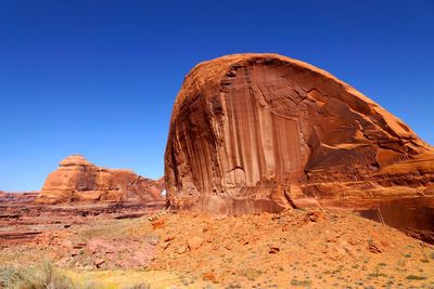 Rock formations in desert