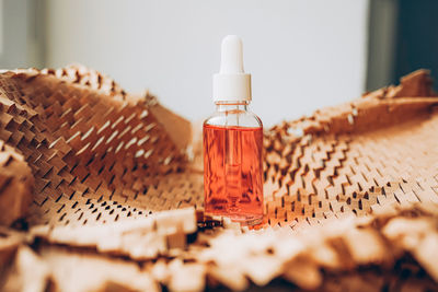 Close-up of beauty products