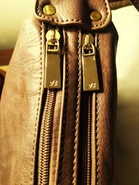 Close-up of leather