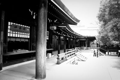 Built structure with trees in background