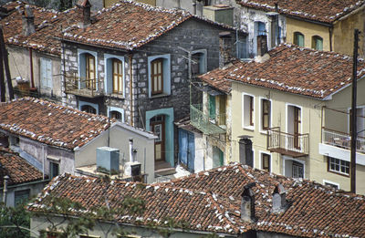 Village on kos, roofs