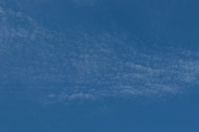 Low angle view of blue sky