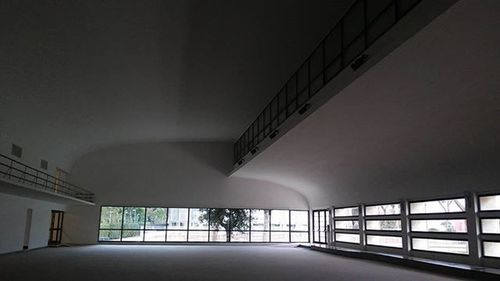 Low angle view of illuminated building