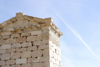 Low angle view of historical building against sky