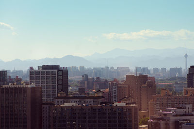 View of cityscape against sky