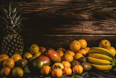 Full frame shot of apples on table