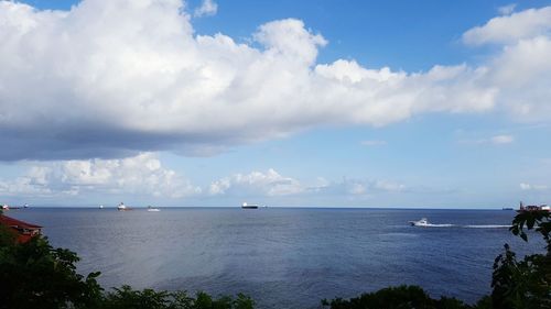 Scenic view of sea against sky