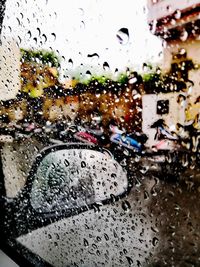 Raindrops on glass window