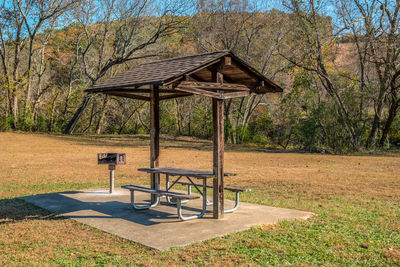 Bench in park