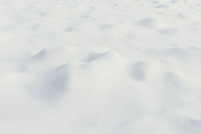 Full frame shot of clouds in snow