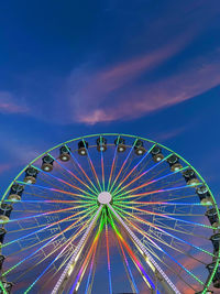 Low angle view of ferris wheel against sky