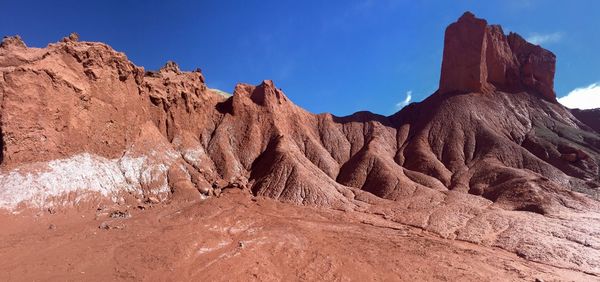 Scenic view of rocky mountains against sky