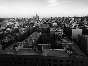 High angle shot of townscape