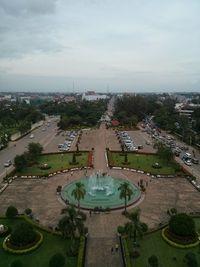 High angle shot of cityscape