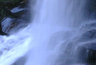 Scenic view of waterfall