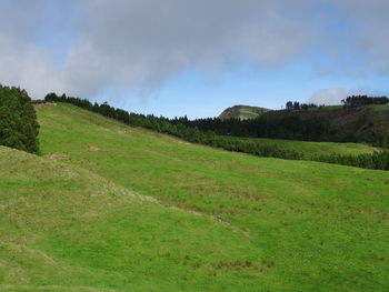 Scenic view of landscape against sky