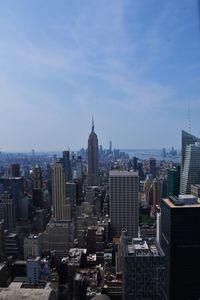 Aerial view of buildings in city