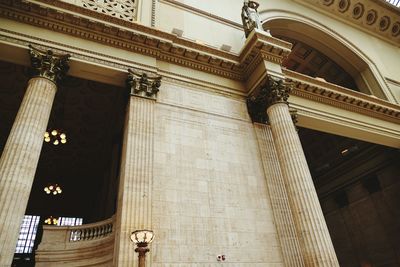 Low angle view of historical building