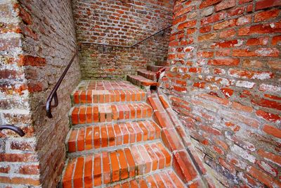 Full frame shot of brick wall of building