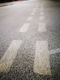 High angle view of road