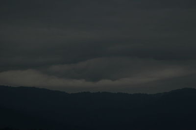 Low angle view of storm clouds in sky