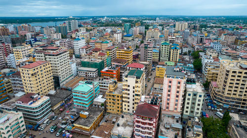 Aerial view of dar es salaam, tanzania