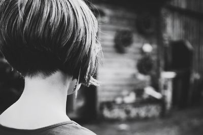 Rear view of a naked woman