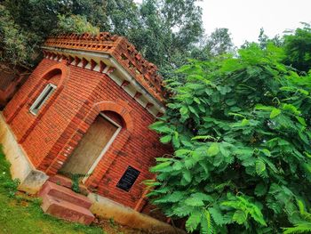 Low angle view of building against sky