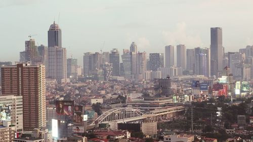 Modern cityscape against sky