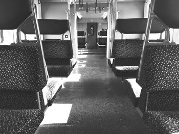 Empty benches in the dark