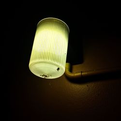 Close-up of illuminated light bulb