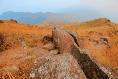 Mulayit taung, a high hill during the summer, in burma