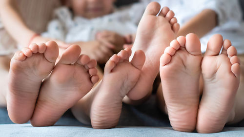 Close-up of baby feet