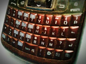 Close-up of computer keyboard