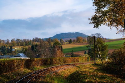 Scenic view of landscape against sky