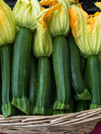 Close-up of vegetables for sale in market