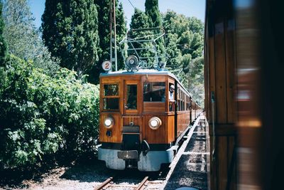 Train on railroad track