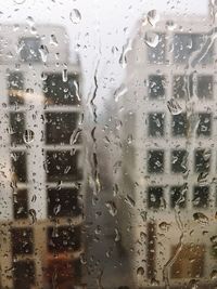 Raindrops on glass window