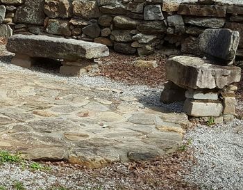 Full frame shot of stone wall