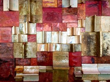 Full frame shot of multi colored pencils