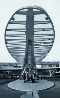 Woman walking in city