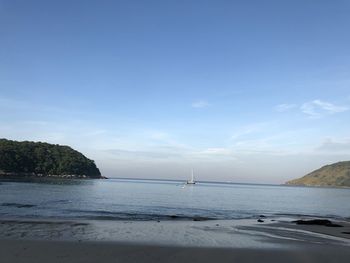 Scenic view of sea against sky