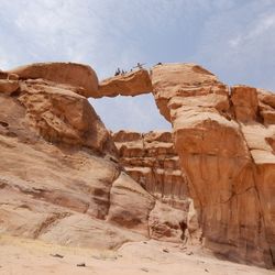 Low angle view of cliff