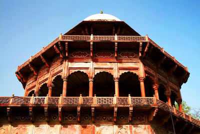 Low angle view of historical building against sky