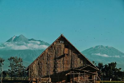 Barn against sky